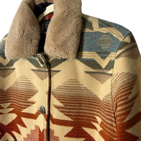 PENDLETON | Women’s Stillwater Tan Brownsville Coat - Sz Large - NWT - Picture 2 of 15